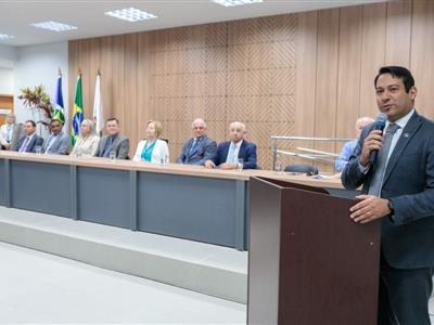 Foto da Notícia: OAB-MT participa da inauguração do Fórum de Chapada e entrega Sala de Apoio para a advocacia