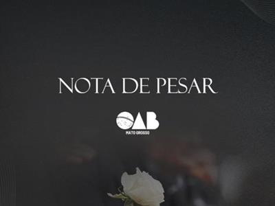 Foto da Notícia: OAB-MT lamenta a morte do advogado Vicente Ferreira Gomes